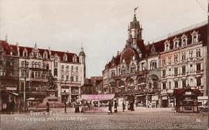 a. Ruhr. Kopstadtplatz mit Komischer Ober. Ansichtskarte in Photodruck mit Kolorit. Abgestempelt ...