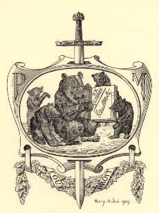 Image du vendeur pour Exlibris fr Paul Motti. Klischedruck von Henry Andr. mis en vente par Antiquariat Heinz Tessin