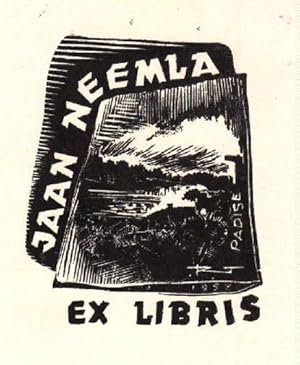 Seller image for Exlibris fr Jaan Neemla. Holzschnitt von Robert Tamverk. for sale by Antiquariat Heinz Tessin