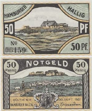 Notgeldschein über 50 Pfennig. Gültig bis 30. September 1921.