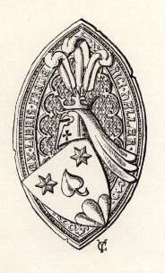 Seller image for Exlibris fr Frederici Haller (Friedrich Haller). Klischedruck. for sale by Antiquariat Heinz Tessin