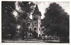 Luftkurort Langebrück i.Sa. Lindenhof. Ansichtskarte in Photodruck. Abgestempelt Langebrück 1940.