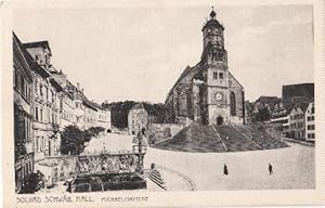 Solbad Schwäbisch Hall. Michaeliskirche. Ansichtskarte in Lichtdruck. Ungelaufen.