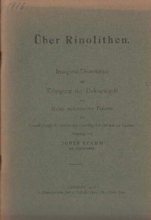 Über Rinolithen. Inaugural-Dissertation. Mit 2 Abbildungen.
