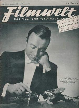 Das Film- und Foto-Magazin. Nummer 43, 21. Oktober 1938. Mit sehr vielen Abbildungen.