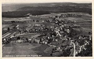 Seller image for vom Flugzeug aus. Ansichtskarte in Photodruck. Unleserlich abgestempelt. for sale by Antiquariat Heinz Tessin