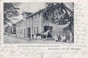 Hohenfelder Hof bei Dauenhof. Johs. Hauschildt, Pferdegeschäft und Privat-Hengsthalter. Ansichtsk...