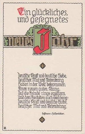 Seller image for Farbige Postkarte mit Prgedruck. Ungelaufen. for sale by Antiquariat Heinz Tessin