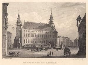 Marktplatz. Stahlstich von H.Winkles nach C.Frommel.