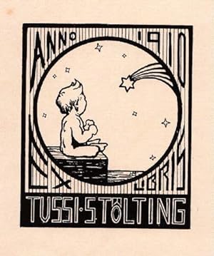 Image du vendeur pour Exlibris fr Tussi Stlting. Holzschnitt von Hanna Mller-Fhrer. mis en vente par Antiquariat Heinz Tessin