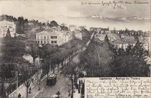 Bild des Verkufers fr Avenue du Thatre. Ansichtskarte in Lichtdruck. Abgestempelt Ouchy 13.05.1904. zum Verkauf von Antiquariat Heinz Tessin