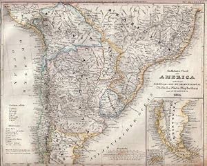 Südlichster Theil von America enthaltend Bolivien, das südliche Brasilien, Paraguay, Chile, La Pl...