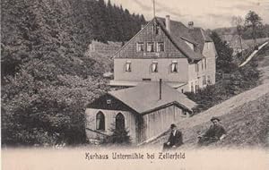 Image du vendeur pour Kurhaus Untermhle bei Zellerfeld. Ansichtskarte in Lichtdruck. Abgestempelt Osnabrck 22.08.1907. mis en vente par Antiquariat Heinz Tessin