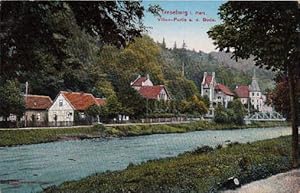 i. Harz. Villen-Partie a.d.Bode. Ansichtskarte in farbigem Lichtdruck. Abgestempelt Treseburg 26....