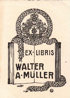 Seller image for Exlibris fr Walter A.Mller. Klischedruck von Erich Stahl. for sale by Antiquariat Heinz Tessin