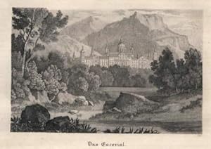 Kloster San Lorenzo el Escorial. Stahlstich von A.Winkler aus Bilder-Magazin der allgemeinen Welt...
