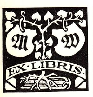 Bild des Verkufers fr Exlibris fr M.W. Holzschnitt von Willi Wegener. zum Verkauf von Antiquariat Heinz Tessin