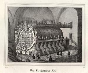 Bild des Verkufers fr Das Knigsteiner Fa. Kreidelithographie aus Saxonia. zum Verkauf von Antiquariat Heinz Tessin