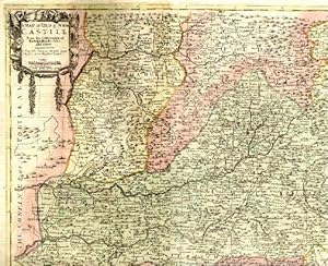 A Map of New and Old Castile. From the observations of Rodrigo Mendes Silva and others. Sold by J...