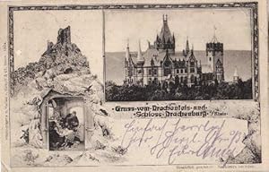 Bild des Verkufers fr a. Rh. Ansichtskarte in farbigem Lichtdruck. Abgestempelt Drachenfels 19.06.1904 zum Verkauf von Antiquariat Heinz Tessin