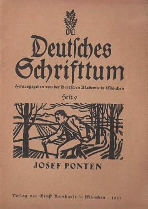 Bild des Verkufers fr Josef Ponten. zum Verkauf von Antiquariat Heinz Tessin