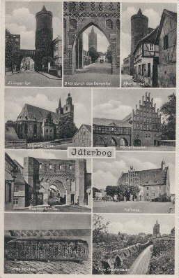 Immagine del venditore per Neun Ansichten. Photopostkarte. Abgestempelt Jterbog 16.07.1934. venduto da Antiquariat Heinz Tessin