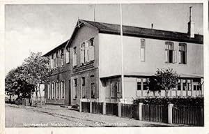 Schullandheim. Ansichtskarte in Photodruck. Abgestempelt Bahnpost Nieblum - Schleswig- Dagebüll, ...