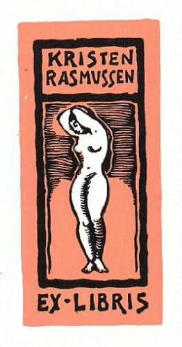 Seller image for Exlibris fr Kristen Rasmussen. Farbiger Klischedruck von Franco Brunello. for sale by Antiquariat Heinz Tessin