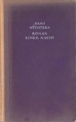 Bild des Verkufers fr Roman einer Nacht. Mit 6 Lithographien von Edmund Moiret. zum Verkauf von Antiquariat Heinz Tessin