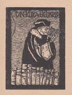 Image du vendeur pour Exlibris fr Stan Klinka. Holzschnitt von J.Erben. mis en vente par Antiquariat Heinz Tessin