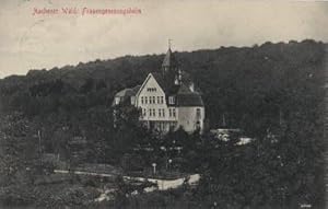 Bild des Verkufers fr Aachener Wald : Frauengenesungsheim. Ansichtskarte in Lichtdruck. Abgestempelt Oberwesel 24.03.1912. zum Verkauf von Antiquariat Heinz Tessin