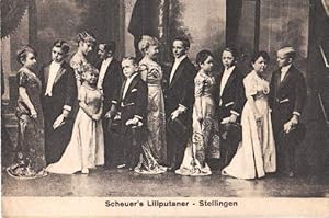 Scheuer`s Liliputaner - Stellingen. Postkarte in Lichtdruck. Ungelaufen.