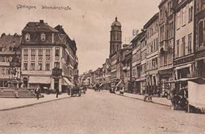 Imagen del vendedor de Weenderstrae. Ansichtskarte in Lichtdruck. Abgestempelt Gttingen 11.05.1925. a la venta por Antiquariat Heinz Tessin