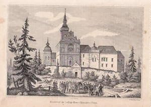 Kloster Lysa Gora (Swiety Krzyz). Lithographie nach E.Ruschke im Verlag S.Trier.