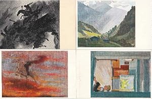 Seller image for Konvolut von 6 Postkarten (Kunstwart-Bildkarte Nr.130 Der Nebelreiter), Nr.209 (Der Lichtblick ins Tal), Nr. 210 (Mein See), Nr. 216 (Der Reiter der Hohe), Nr. 220 (Am Haag), Nr. 222 (Der Bub in der Tre). for sale by Antiquariat Heinz Tessin