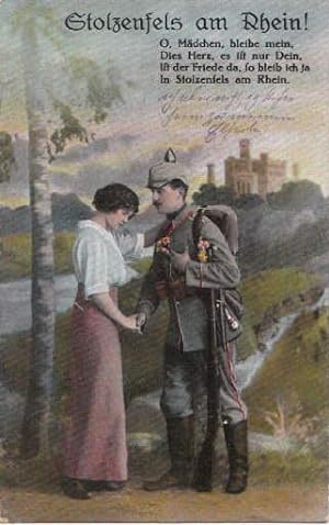 Imagen del vendedor de Farbige Postkarte. Abgestempelt 04.07.1916. a la venta por Antiquariat Heinz Tessin