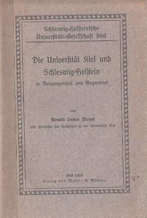 Bild des Verkufers fr Die Universitt Kiel und Schleswig-Holstein in Vergangenheit und Gegenwart. Vortrag. zum Verkauf von Antiquariat Heinz Tessin