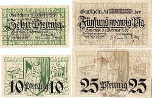 Gutschein über 10 und 25 Pfennig.