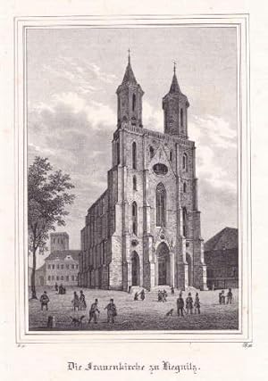 Die Frauenkirche. Kreidelithographie aus Borussia.