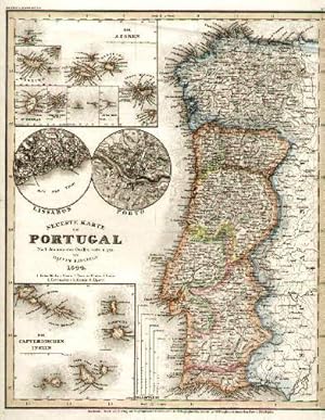 Neueste Karte von Portugal. Nach den neuesten Quellen entworfen und gezeichnet von Hauptmann Rade...