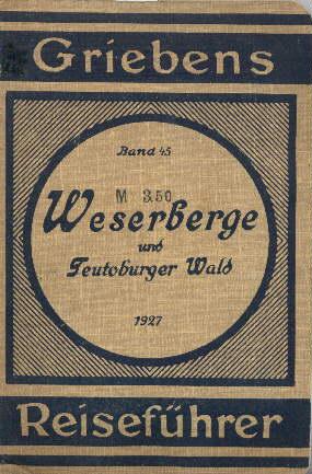 Imagen del vendedor de Die Weserberge mit Teutoburger Wald. 14. Auflagen. Mit 19 Karten und 2 Rundsichten. a la venta por Antiquariat Heinz Tessin