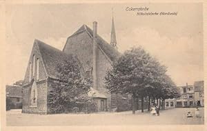 Bild des Verkufers fr Nikolaikirche (Nordseite). Ansichtskarte in Lichtdruck. Abgestempelt Eckernfrde 30.07.1911. zum Verkauf von Antiquariat Heinz Tessin