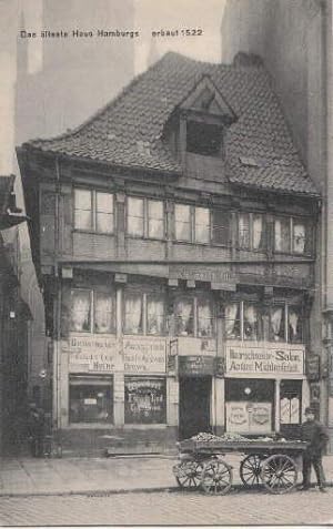 Das älteste Haus Hamburg. Ansichtskarte in Lichtdruck. Ungelaufen.