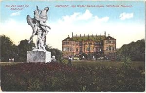 Bild des Verkufers fr Kgl. Groer Garten - Palais (Altertums Museum). Ansichtskarte in farbigem Lichtdruck. Ungelaufen. zum Verkauf von Antiquariat Heinz Tessin