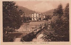 Imagen del vendedor de Partie an der Oder. Ansichtskarte in Lichtdruck. Abgestempelt Bad Lauterberg 07.09.1920. a la venta por Antiquariat Heinz Tessin