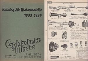 Katalog für Motorradteile 1933-1934. Beiliegend: Preisliste für Wiederverkäufer. Mit sehr vielen ...