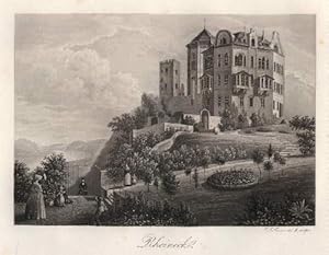 Bild des Verkufers fr Ansicht der Burg. Aquatinta-Radierung von J.J.Tanner. zum Verkauf von Antiquariat Heinz Tessin