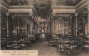 Bild des Verkufers fr Cafe Luitpold, Sulenhalle I. Besitzer Richard Schwarz. Ansichtskarte in Lichtdruck. Ungelaufen. zum Verkauf von Antiquariat Heinz Tessin