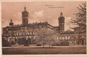 Imagen del vendedor de Technische Hochschule. Ansichtskarte in brunlichem Lichtdruck. Ungelaufen. a la venta por Antiquariat Heinz Tessin