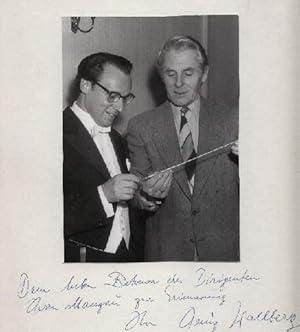 Deutscher Dirigent. Original-Photographie mit George Manzau (Orchesterwart der Hamburger Symphoni...